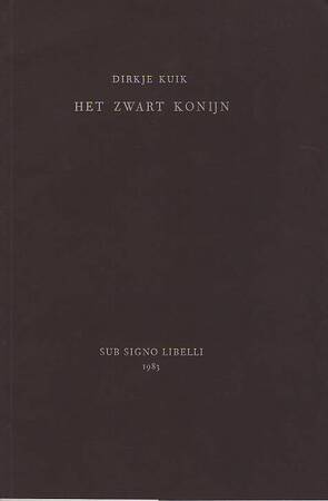 Het zwart konijn - Dirkje Kuik Het zwart konijn - Dirkje Kuik