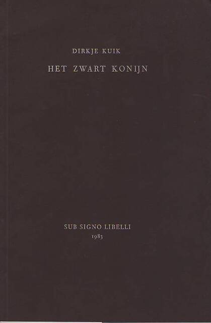 Het zwart konijn - Dirkje Kuik Het zwart konijn - Dirkje Kuik