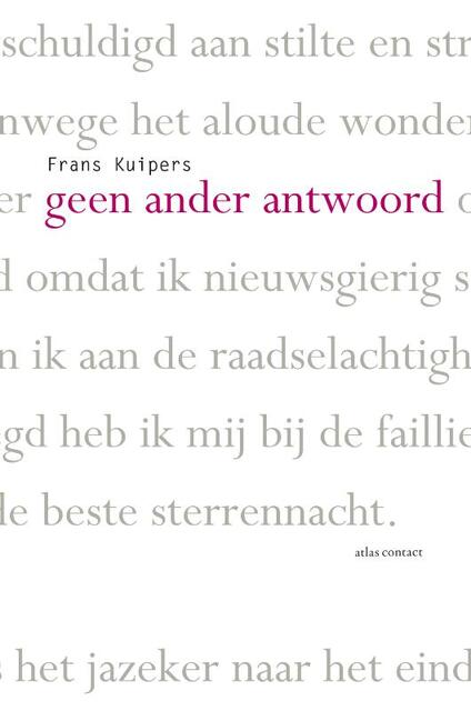 Geen ander antwoord - Frans Kuipers Geen ander antwoord - Frans Kuipers