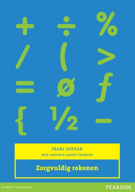 Zorgvuldig rekenen - Pearl Shihab Zorgvuldig rekenen - Pearl Shihab