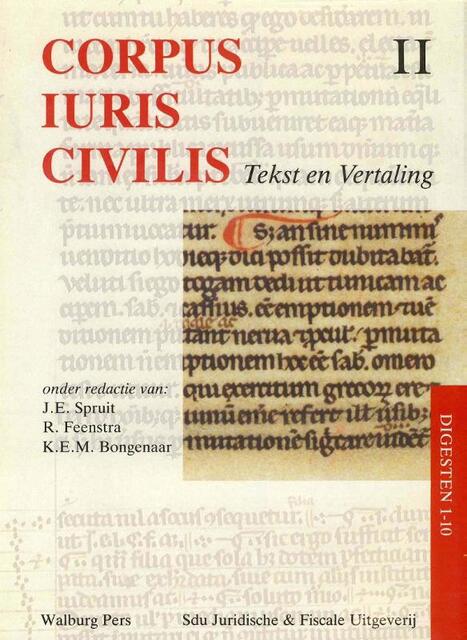 Corpus iuris civilis II Digesten 1-10 - Corpus iuris civilis II Digesten 1-10 -