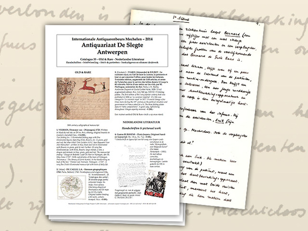Handschrift ongepubliceerd scenario Hugo Claus Handschrift ongepubliceerd scenario Hugo Claus